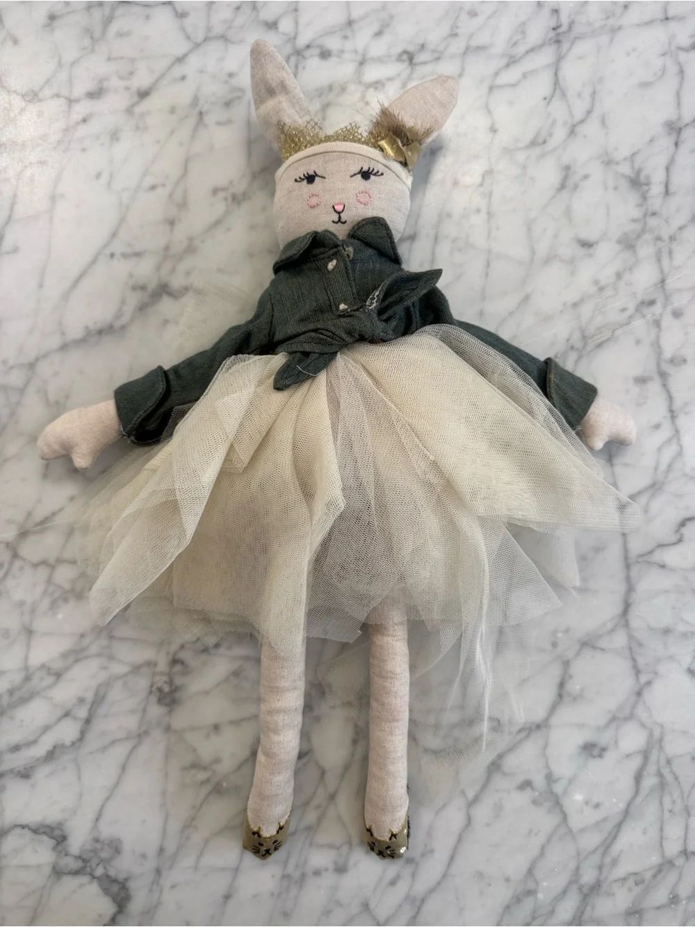 Pottery Barn Kids Emily & Meritt Mini Designer Doll Miss Bunny Ballerina Plush